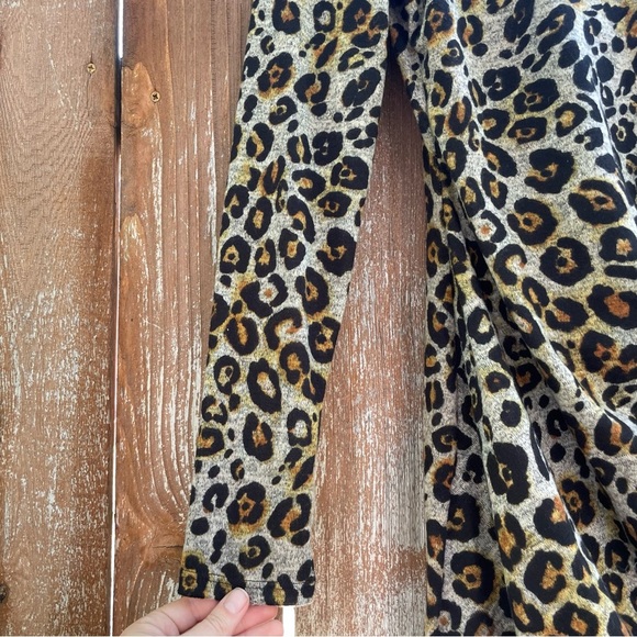 JUN & IVY Women’s Leopard Print Bodycon Long Sleeve Mini Dress Size Medium - Picture 8 of 13
